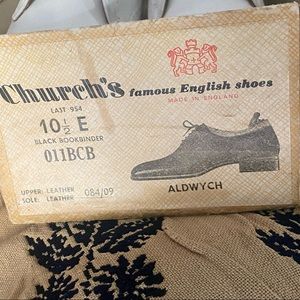 Antique white leather church men’s dress shoes